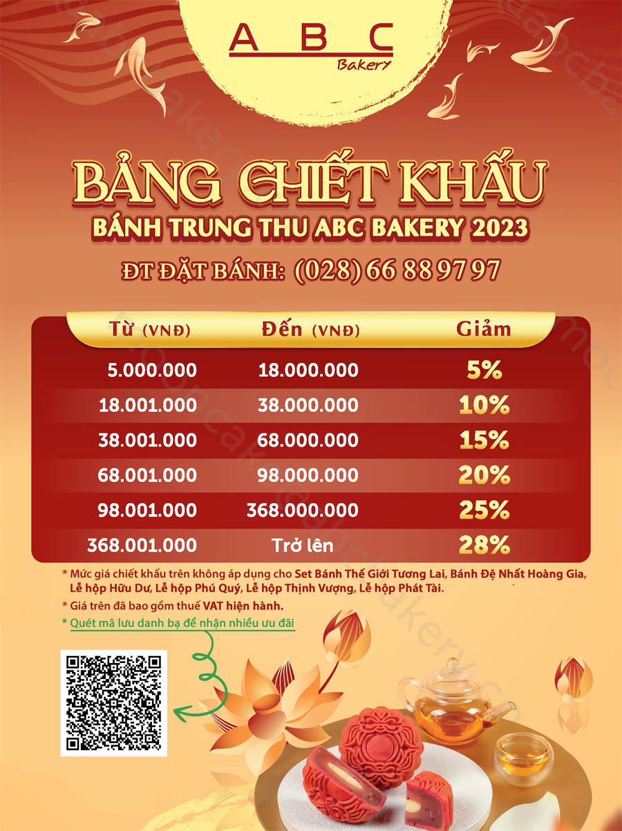 Bảng giá bánh trung thu ABC 2023