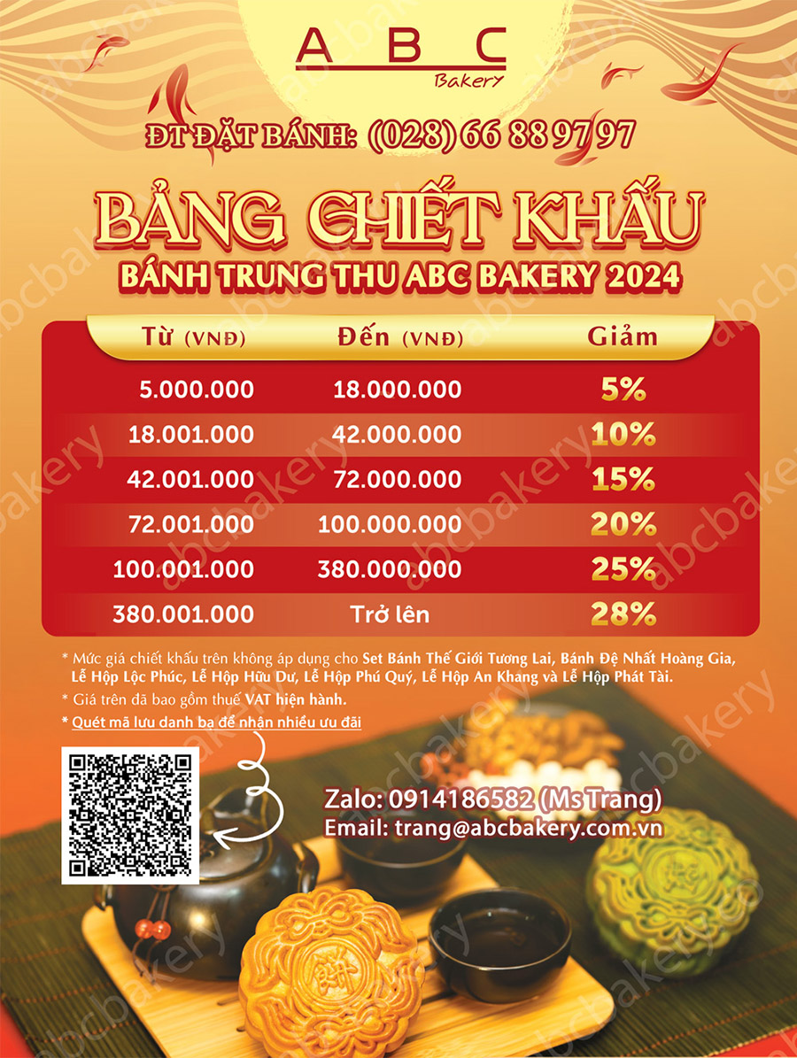 Chiết khấu bánh trung thu ABC 2024