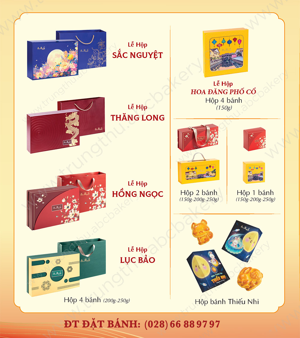 Bảng giá bánh Trung Thu ABC 2025